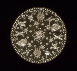 Kampfschild, Teil der Ausrüstung, die Charles Edward Stuart von James, 3. Herzog von Perth, 1740 geschenkt wurde